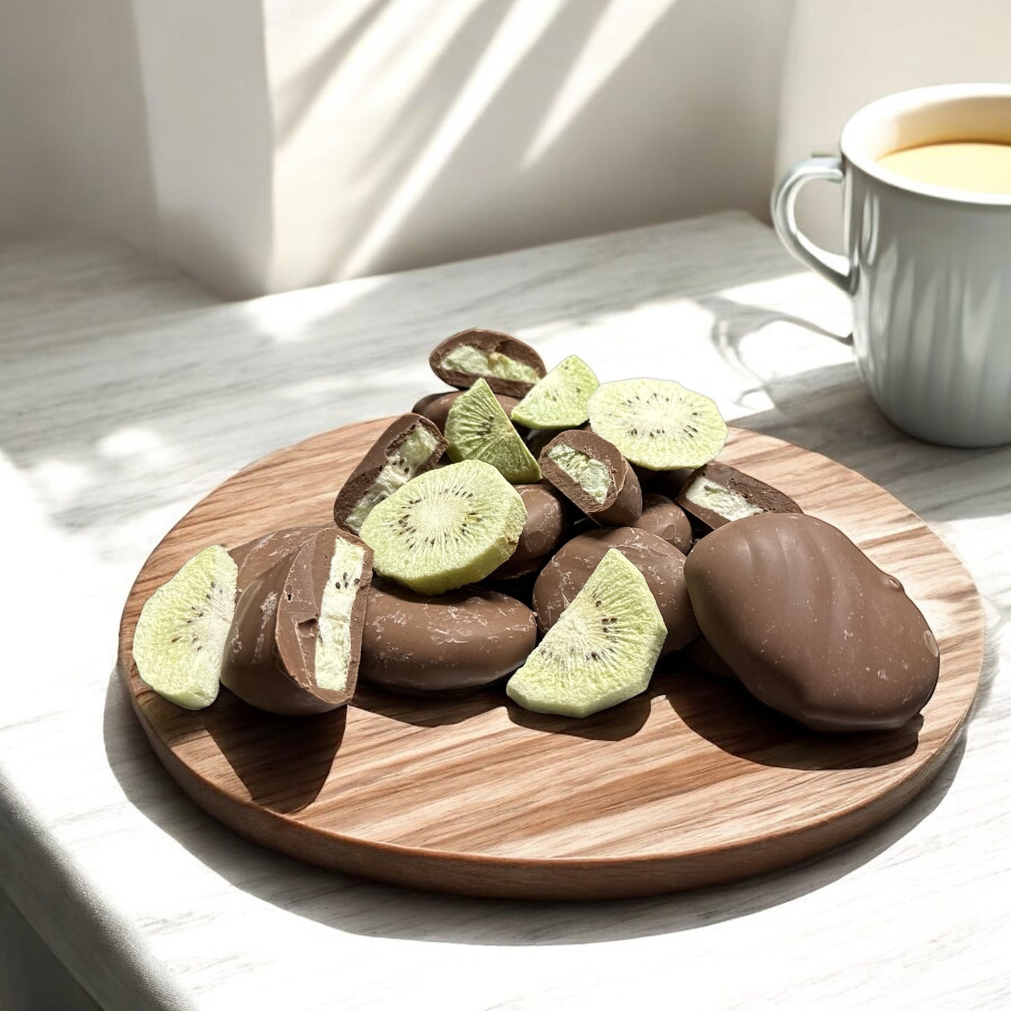 MILK Chocolate Covered Freeze Dried Kiwifruit