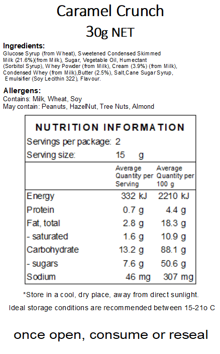 Freeze Dried Caramel Crunch