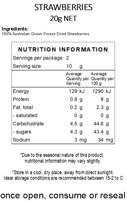 Freeze Dried Strawberries