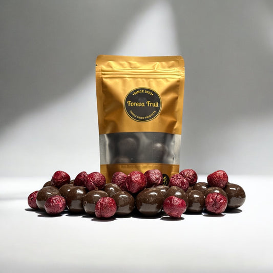 DARK Chocolate Coated Freeze Dried Cherries