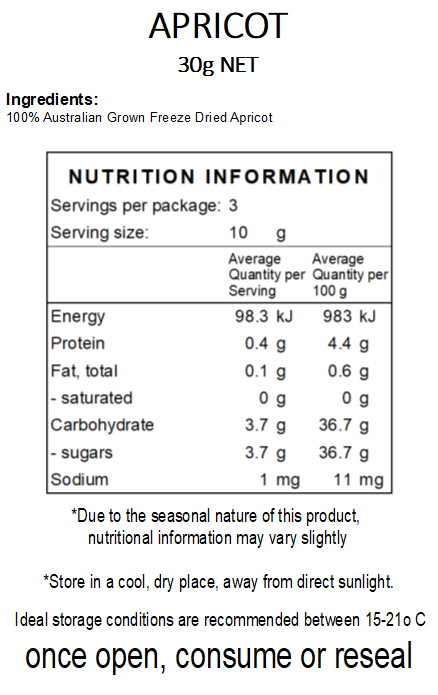 Freeze Dried Apricot
