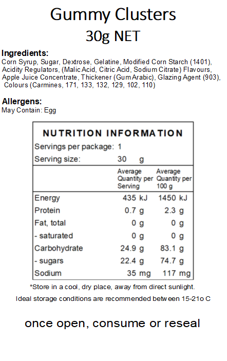Freeze Dried Gummy Clusters